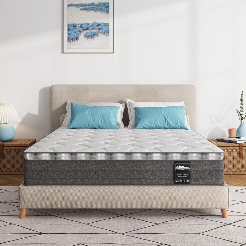Serweet - Serleep King Medium Hybrid 14 in. Bed-in-a-Box Mattress