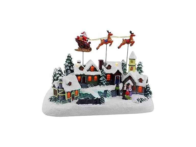 71% OFF: Top Treasures Village Houses with Reindeer Sleigh