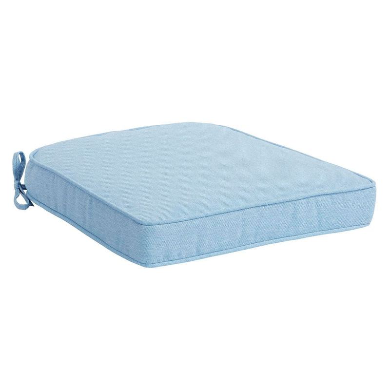 Hampton Bay - 20 in. W x 20 in. D CushionGuard Universal Outdoor Seat Pad in Surf