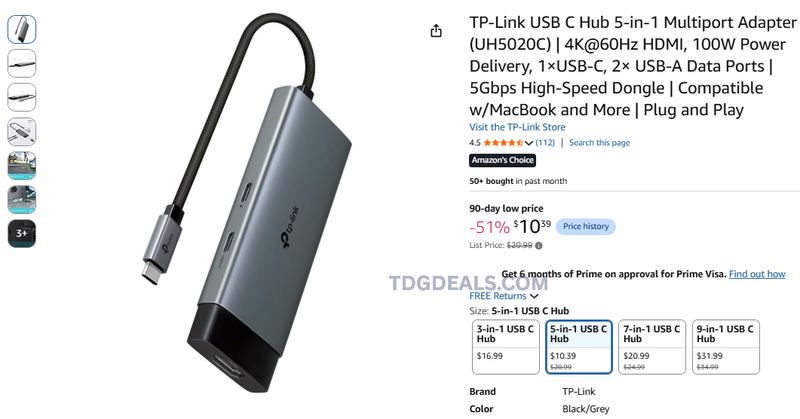 51% OFF TP-LINK USB-C HUB 👀🚨