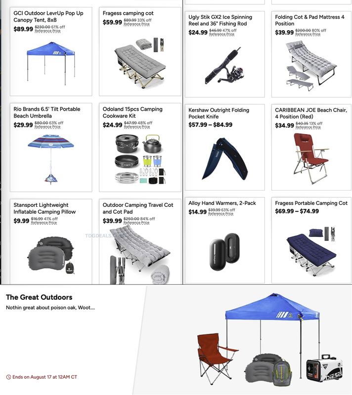 WOOT! OUTDOORS CLEARANCE IS LIVE ⛺💸