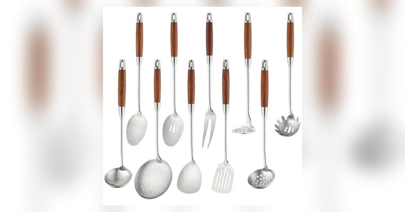 $8.54 STAINLESS STEEL COOKING UTENSILS
