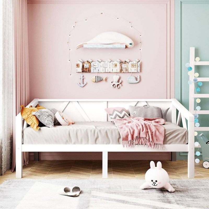 Qualler - Multi-functional White Twin Daybed