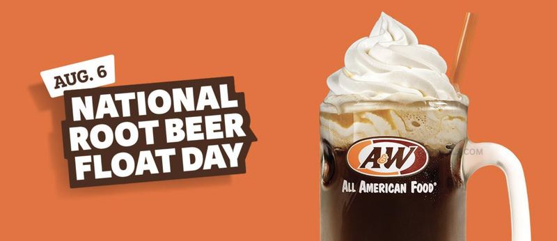 FREE ROOT BEER FLOAT TODAY @ A&W 🍺