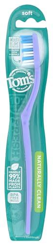 Tom's of Maine, Naturally Clean Toothbrush (Soft), Toothbrushes, Soft Toothbrush, 1-Pack