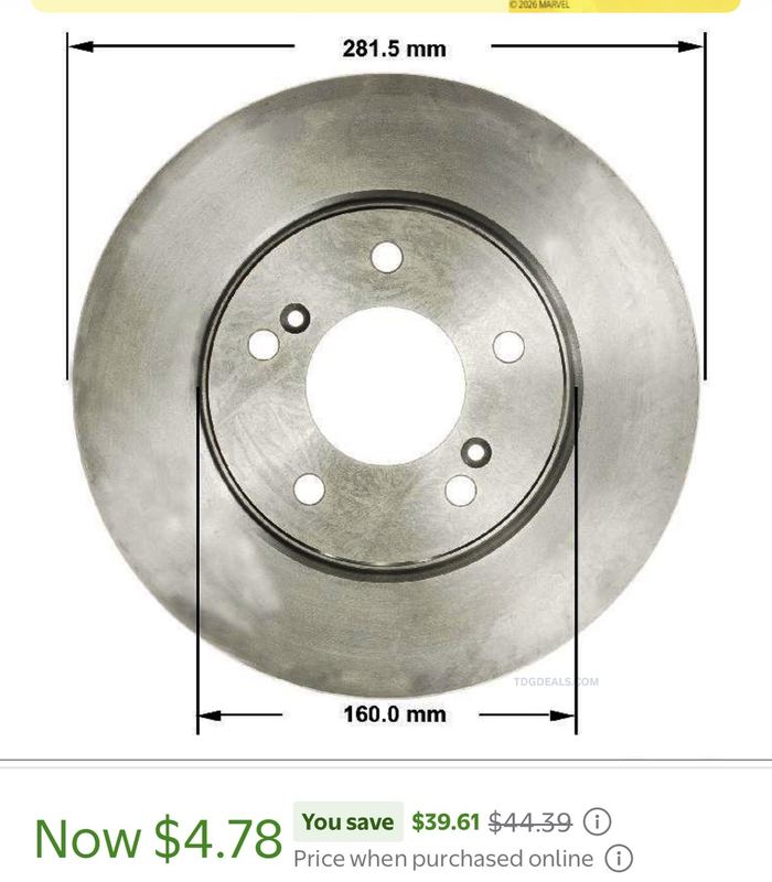-89% OFF BENDIX PREMIUM DRUM AND ROTOR PRT1769 BENDIX BRAKE ROTOR