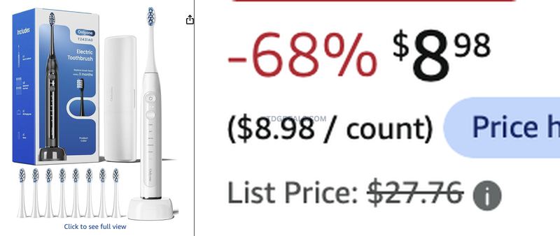 ELECTRIC TOOTHBRUSH IS 68% OFF 🚨
