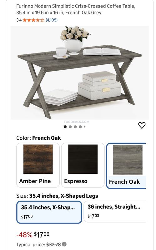 $17 coffee table