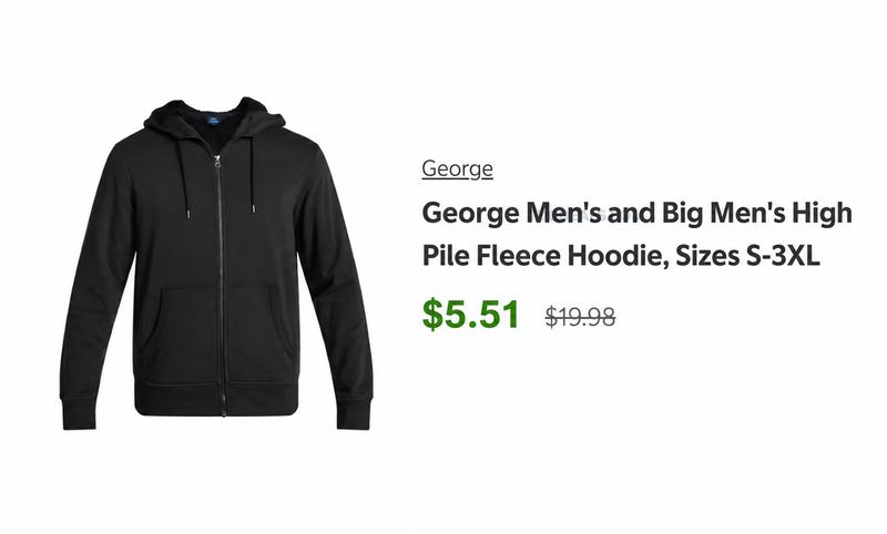 72% OFF FLEECE HOODIE 👀