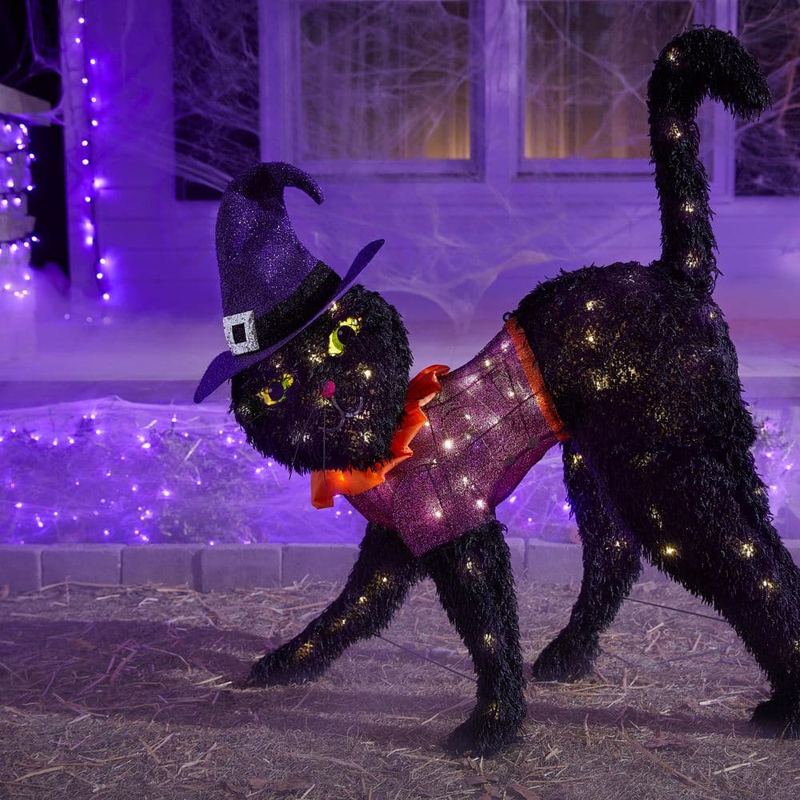 Home Accents Holiday - 3.5 FT Halloween Classics LED Black Cat Y4