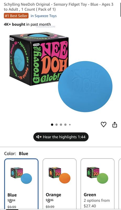 The viral NeeDoh is back in stock. 🟢
