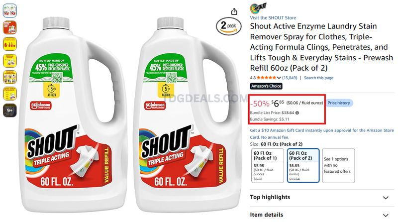 LAUNDRY DEAL $6.85 🧼