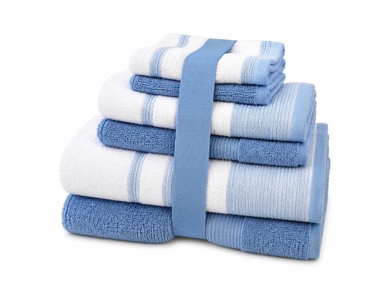 70% OFF: 6-Piece or 12-Piece 2Tone Towel Sets