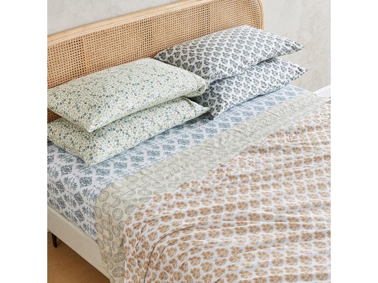 72% OFF: Patina Vie Cotton & Rayon Printed Sheet Set