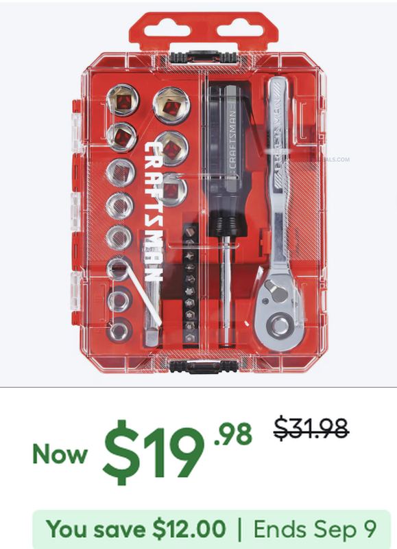 $31.98 VERSASTACK MECHANICS TOOL SET NOW $19.98