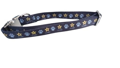 United States Army Logo with Paws Pet Collar (Medium)