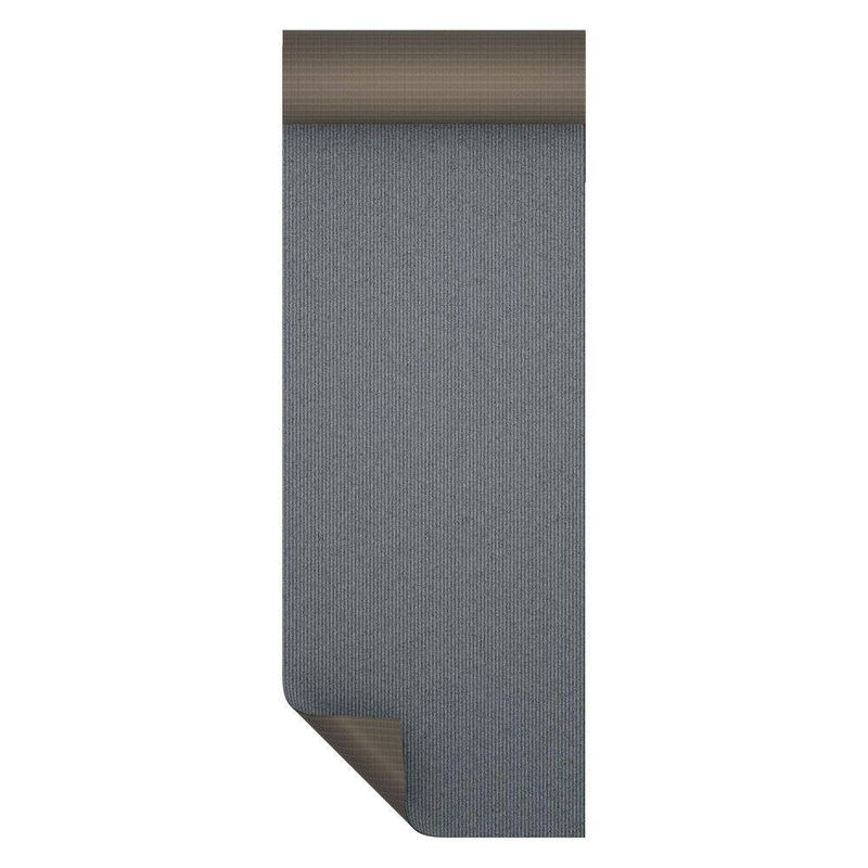 Diagona Designs - Custom Lengths, Heavy-Duty, Non-Slip, All-Weather,and Stain-Resistant Gray Ribbed 2.6 ft. x 6 ft. Utility Runner