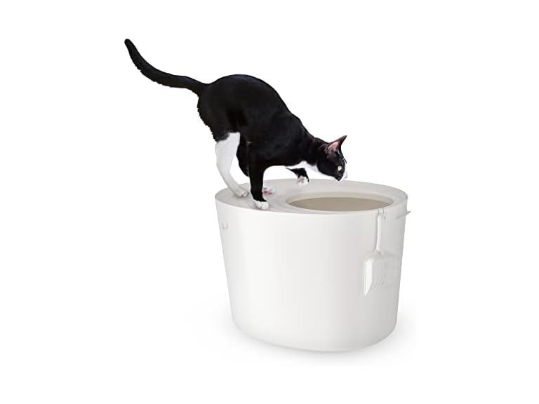 Iris Ohyama, Plastic Litter Box with Top Entr