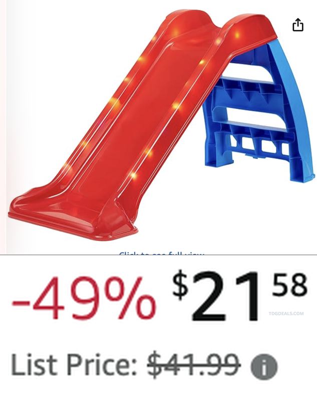 $41.99 LITTLE TIKES LIGHT-UP FIRST SLIDE FOR KIDS FOR $21.58
