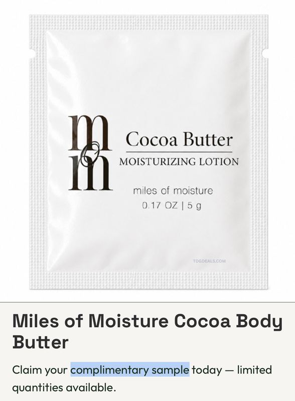FREE SAMPLE - COCOA BODY BUTTER 🧴