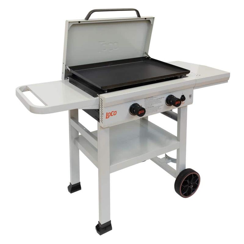 LOCO - 26 in. 2-Burner Classic SmartTemp Propane Flat Top Grill/Griddle in Chalk Finish