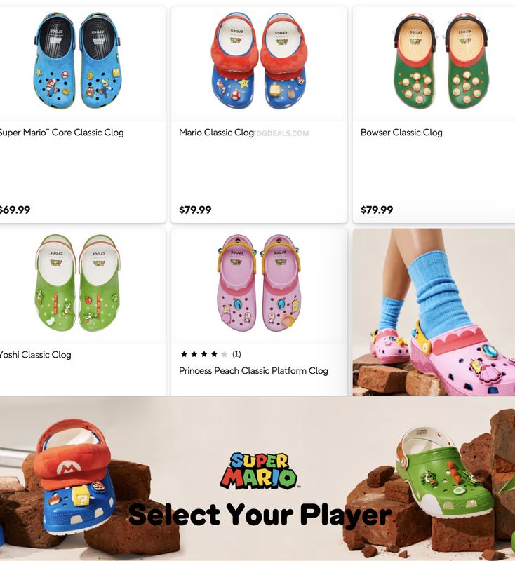 SHOP MARIO X CROCS 👀