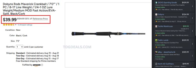 $125 FISHING ROD FOR $39.99