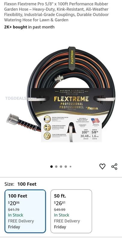 🔥 52% OFF FLEXTREME 100FT GARDEN HOSE 🔥