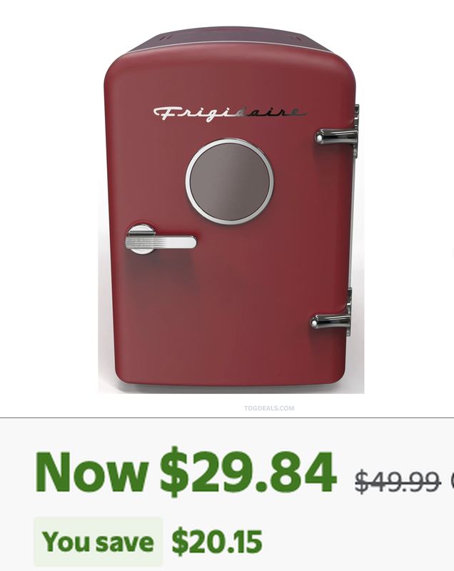 $49.99 FRIGIDAIRE RETRO MINI FRIDGE FOR $29.84