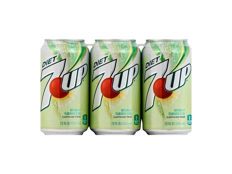 6pk Diet 7 Up, 12 fl oz