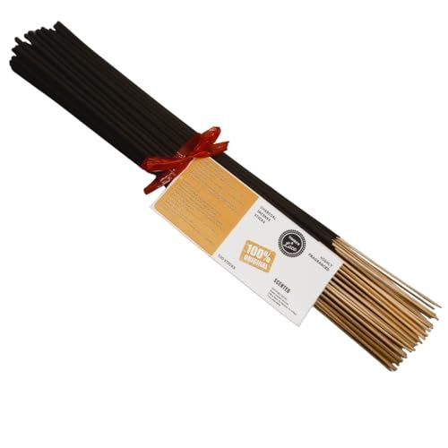 Timber & Lace Cashmere & Oakmoss Hand-Dipped Charcoal Incense Sticks (100 Pack)