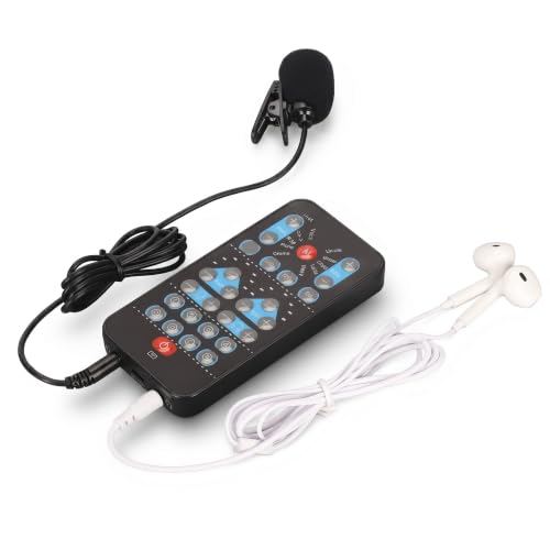 Voice Changer r for XboxOne Phone Computer PC with 8 Sound Effects, Portable Handheld Microphone Voice Changer Modulator, Adults Kids