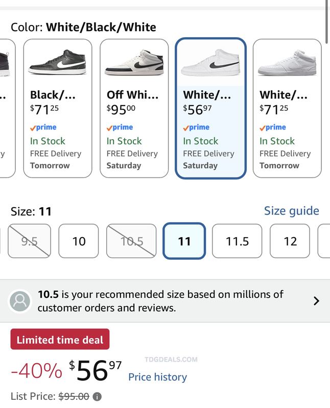 $57 NIKE SHOES ON AMAZON