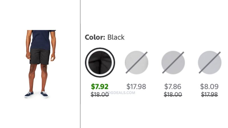 $18 DOCKERS MEN'S TWILL SHORTS NOW $7.92