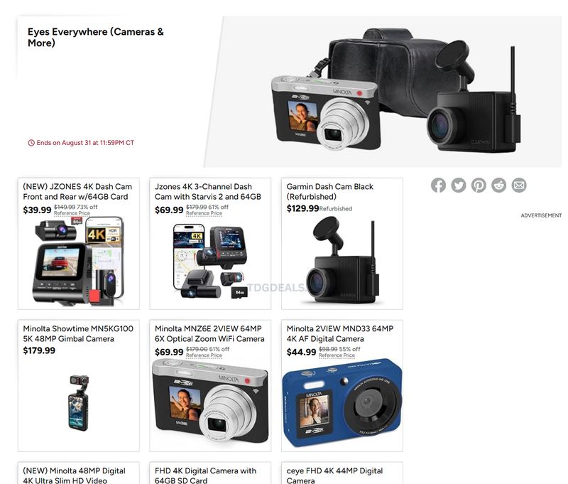 WOOT CAMERA SALE — FROM $39.99