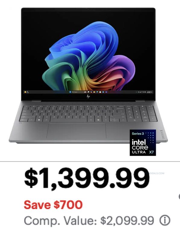 $2,099.99 HP OMNIBOOK X OLED LAPTOP FOR $1,399.99 💻