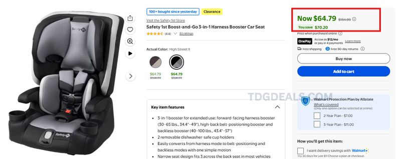 SAVE $70 ON THIS SAFETY 1ST CAR SEAT 👶