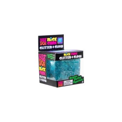 NeeDoh Nice Cube Glitter and Glow (Colors May Vary)
