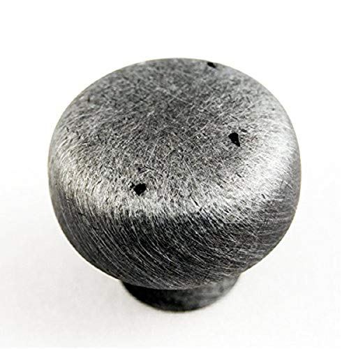 R.K. International CK 709 DN Rki - Distressed Nickel Distressed Heavy Circular Knob