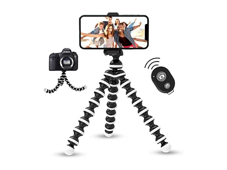 TALK WORKS Flexible Tripod w/ Remote Black