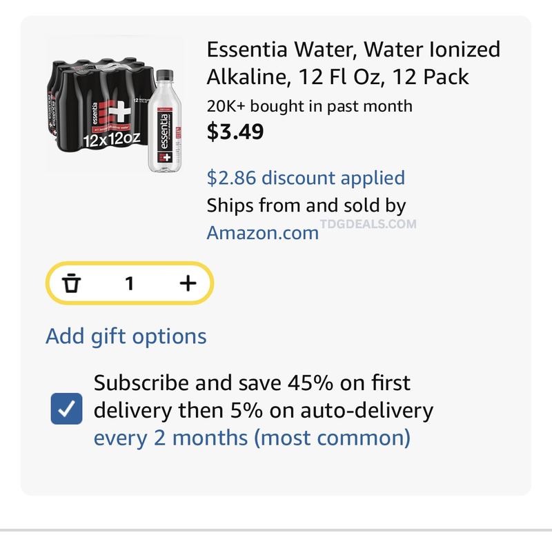 12-Pack Essentia Water is down to just $3 when you Subscribe & Save!