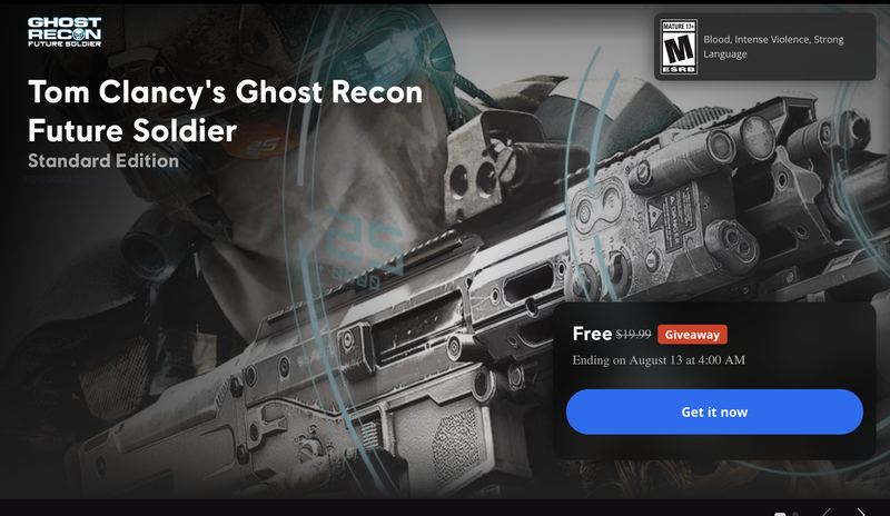 FREE GAME FROM UBISOFT - Tom Clancy's Ghost Recon Future Soldier