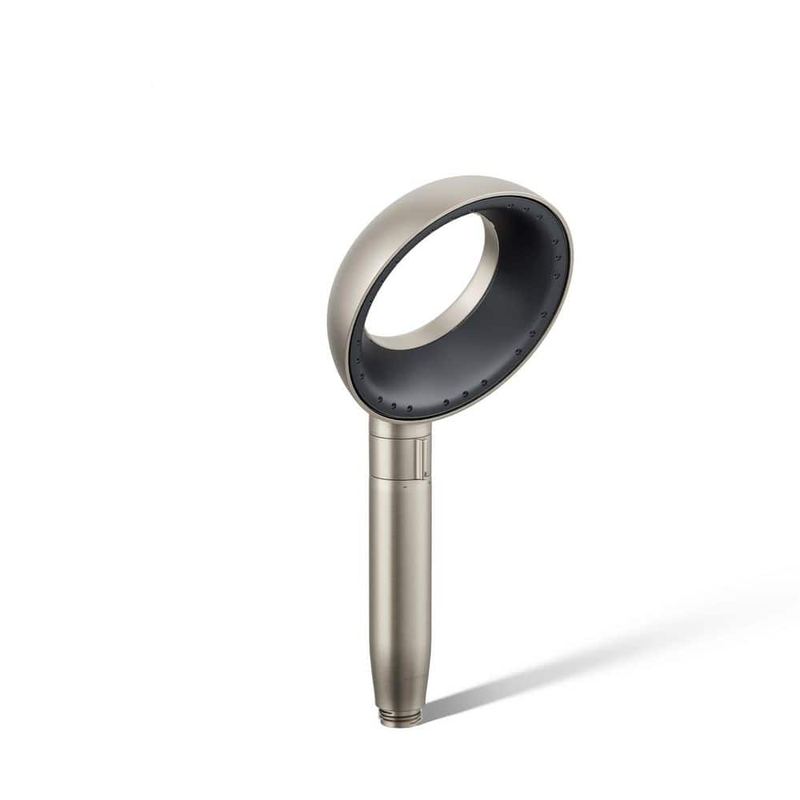 KOHLER - Statement VES 1-Spray Pattern with 1.5 GPM 6 in. Wall Mount Handheld Shower Head in Vibrant Brushed Nickel