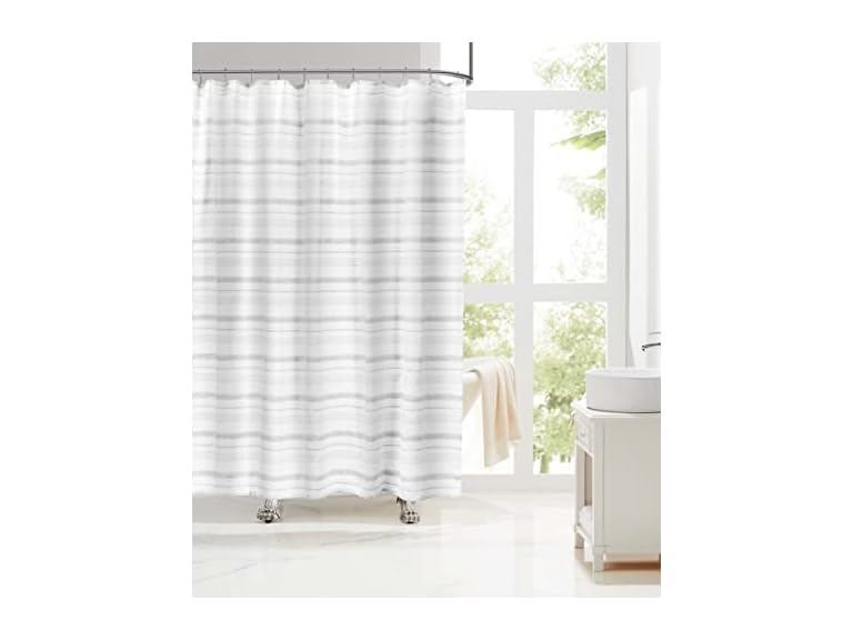 Laura Ashley - Woven Stripe Shower Curt