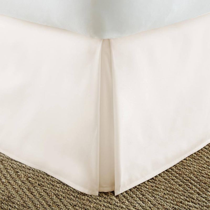 Becky Cameron - 14 in. Ivory Solid Twin Bed Skirt