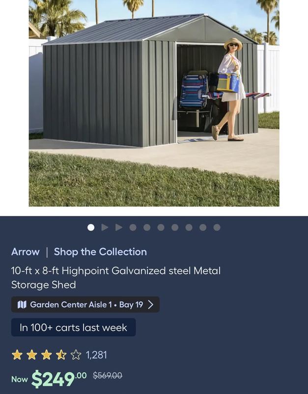 gazebo $249 in selected locations