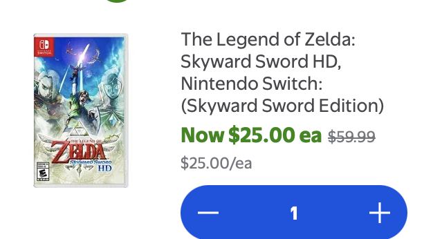 HIDDEN DEAL ON ZELDA SKYWARD SWORD