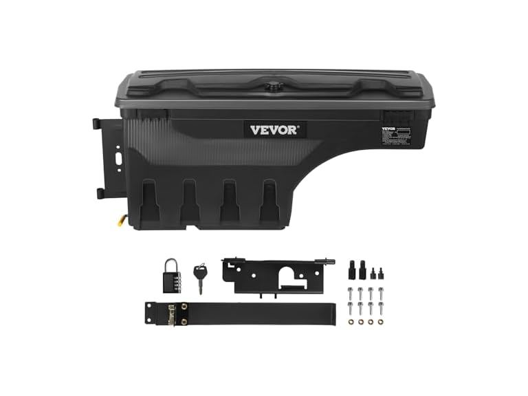 Truck Bed Storage Box, Lockable Lid 2019-2021