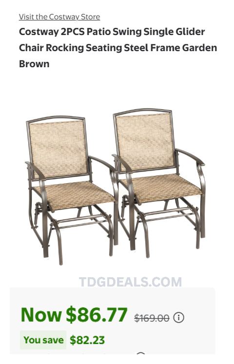SAVE $82 ON THIS GLIDER SET 🌞