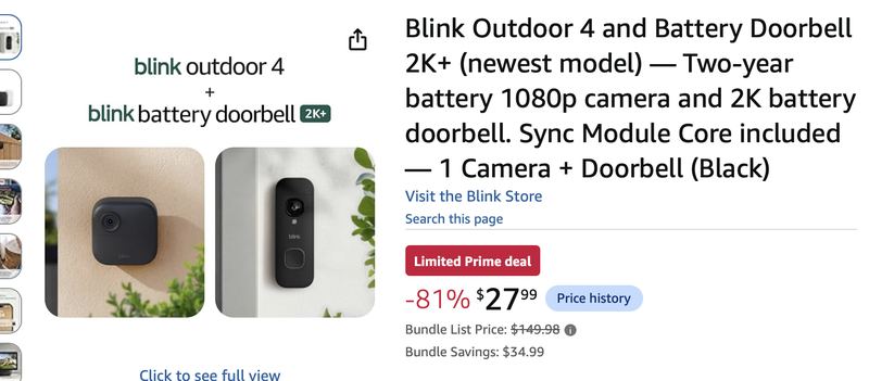 -81% OFF BLINK OUTDOOR KIT